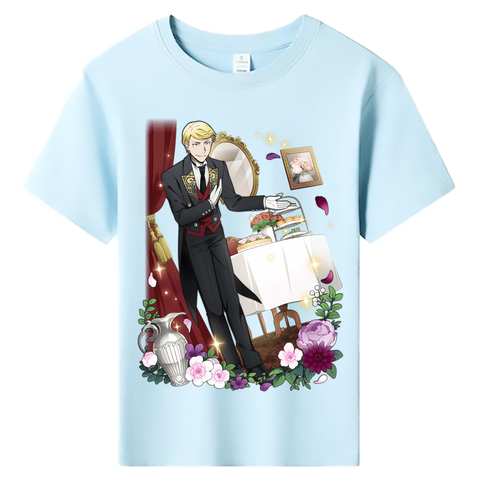 （画像用） 文豪ストレイドッグス Bungo Stray Dogs 綿100％キッズTシャツ（フロントプリント）